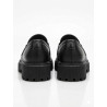 MOCASIN CLASICO NEGRO CON HEBILLA DORADA