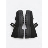 MOCASIN MARY JANE ALTO NEGRO DOBLE HEBILLA