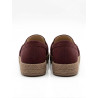 MOCASIN BAJO COLOR VINO DETALLE LATERAL