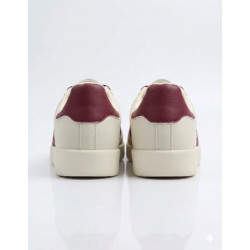 ESTILO SAMBA RETRO COLOR BEIGE LINEAS ROJAS/VINO