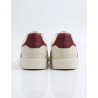 ESTILO SAMBA RETRO COLOR BEIGE LINEAS ROJAS/VINO