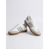 ESTILO SAMBA BAJOS COLOR BLANCO CON GRIS