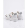 PLANTA MEDIA CLASICO COLOR BLANCO CON GRIS Y ROSA