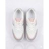 PLANTA MEDIA CLASICO COLOR BLANCO CON GRIS Y ROSA