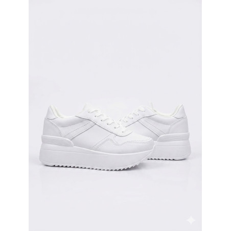 SNEAKER COLOR BLANCO ALTO