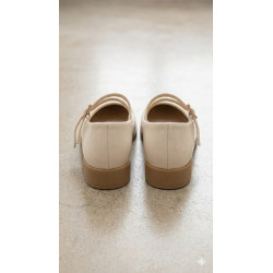 MARY JANE BAJO COLOR CREMA CHAROL