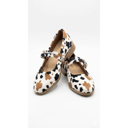 MARY JANE ANIMAL PRINT DE VACA CAFE