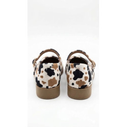 MARY JANE ANIMAL PRINT DE VACA CAFE