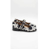 MARY JANE BAJO ANIMAL PRINT VACA BLANCO Y NEGRO