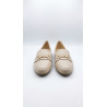 MOCASIN BAJO CREMA PUNTON