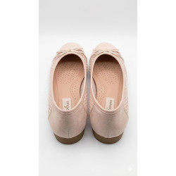BAILARINA BEIGE LAZO MALLA LATERAL