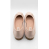 BAILARINA BEIGE LAZO MALLA LATERAL