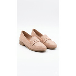 MOCASIN BEIGE BAJO DETALLE AL FRENTE