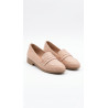 MOCASIN BEIGE BAJO DETALLE AL FRENTE