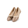 BAILARINA BEIGE CORTES AL FRENTE