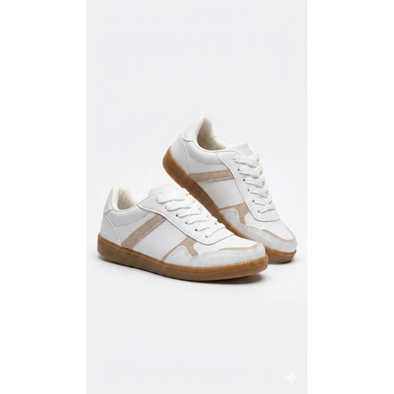 CLASICO BAJITO COLOR BLANCO Y BEIGE