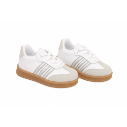 INFANTIL SAMBA PLATEADO BLANCO