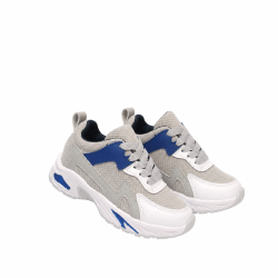 INFANTIL DEPORTIVO GRIS Y AZUL