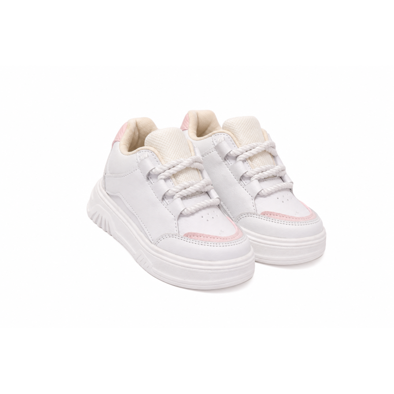 INFANTIL SNEAKER BLANCO Y ROSA