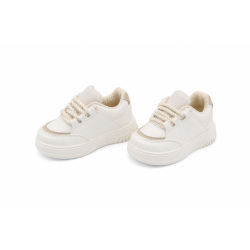 INFANTIL SNEAKER BEIGE Y CAFE