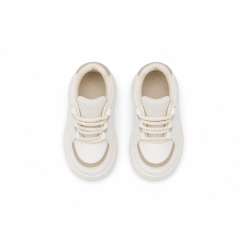 INFANTIL SNEAKER BEIGE Y CAFE