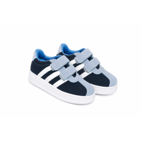 INFANTIL SNEAKER BLANCO Y AZUL