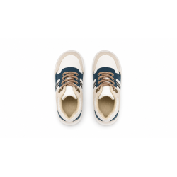 INFANTIL SNEAKER BEIGE Y AZUL