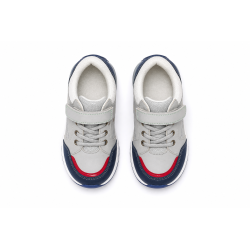 INFANTIL SNEAKER GRIS / AZUL / ROJO