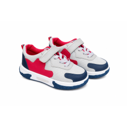 INFANTIL SNEAKER GRIS / AZUL / ROJO 2