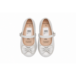 INFANTIL BAILARINA  PLATEADA BRILLITO LAZO