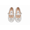 INFANTIL BAILARINA  PLATEADA BRILLITO LAZO