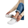 DEPORTIVO BLANCO CON ANIMAL PRINT