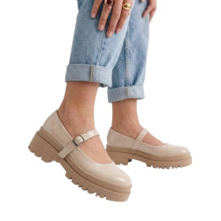 MOCASIN MARY JANE ALTO BEIGE CHAROL