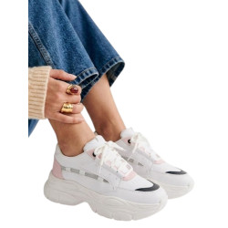 PLATAFORMA DEPORTIVA COLOR BLANCO CON DETALLES