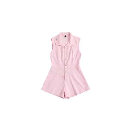 JUMPER ROSA BOTONES DORADOS
