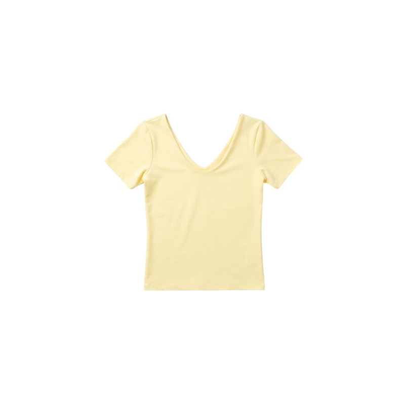 TOP SHIRT AMARILLO PASTEL