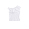 TOP SHIRT BLANCO DISEÑO DRAPEADO
