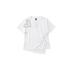 BLUSA BLANCA DETALLES BORDADOS