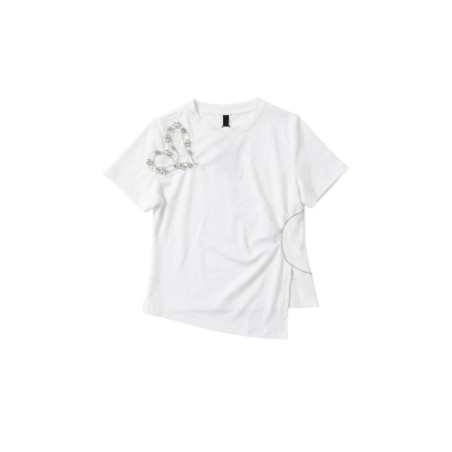 BLUSA BLANCA DETALLES BORDADOS