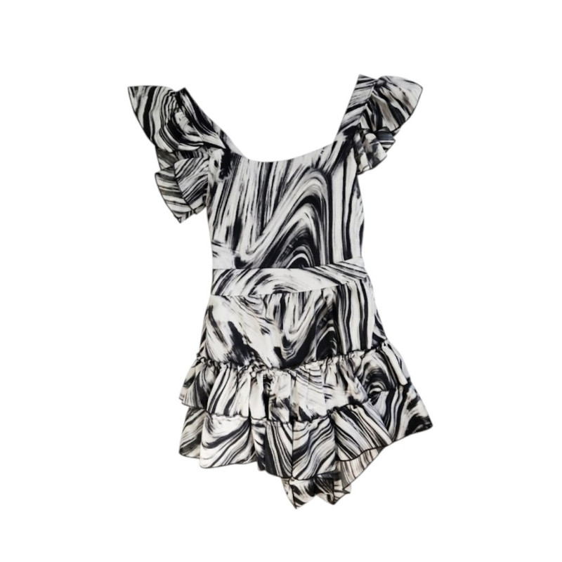 JUMPER MARMOLEADO NEGRO/GRIS/BLANCO