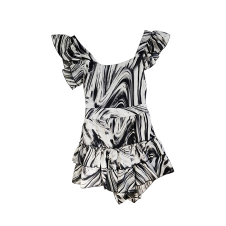 JUMPER MARMOLEADO NEGRO/GRIS/BLANCO