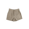 SHORT ESTILO VINTAGE GRIS Y MARRON
