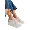 SNEAKER COMBINADO BLANCO ROSA Y GRIS