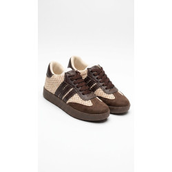 ESTILO SAMBA MALLA CAFE Y BEIGE