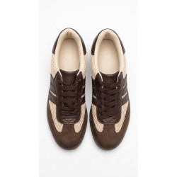 ESTILO SAMBA MALLA CAFE Y BEIGE