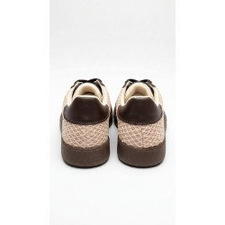 ESTILO SAMBA MALLA CAFE Y BEIGE