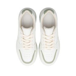PLATAFORMA BLANCO Y VERDE CAPSULA TRASERA