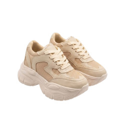 PLATAFORMA BEIGE ESTILO DEPORTIVO