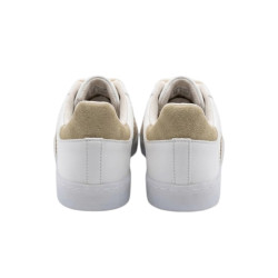 ESTILO SAMBA BAJO BLANCO LINEAS BEIGE