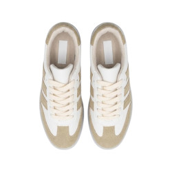 ESTILO SAMBA BAJO BLANCO LINEAS BEIGE